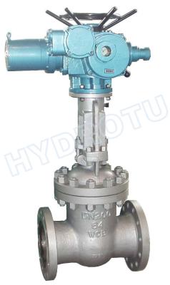 China PN 0.25 - 6.4 Mpa Electric/ Manual Flanged Gate Valve / Sluice Valve for Hydro Power Station for sale