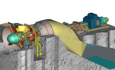 China Lage Hoofdwaters Type Hydroturbine Te koop