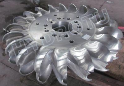 China 500m High Head Pelton Turbine Runner With two Nozzles and forged CNC machining Runner for sale