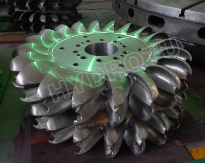 China 500m High Water Head Turgo Hydro Turbine With Two Nozzles And Forged CNC Machining Runner for sale