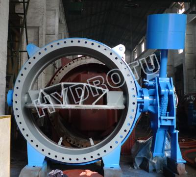 China Hydraulic Counter weight  Flanged Butterfly Valve for sale