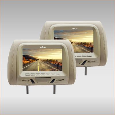China Delicate Car Headrest Monitor , Car Headrest DVD Player 9 Inch Dual Twin Screens for sale