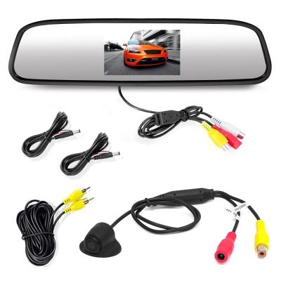 China Automobile Rear View Mirror Monitor With Backup Camera 800*RGB*480 Pixel Number for sale