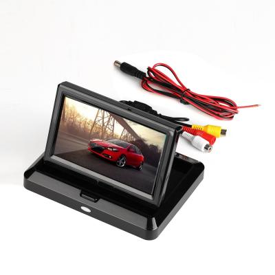 China LCD Dashboard Car Rear View Monitor 320g Weight 2 Video RCA Input ISO 9001 for sale