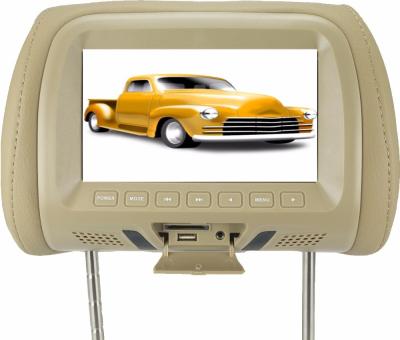 China LED Screen Car Pillow Monitors Adjustable Distance 105 - 230mm Remote Control for sale