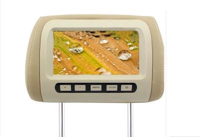 China Beige Color Car Seat TV Monitor , Portable Headrest Monitors Dual AV Input for sale