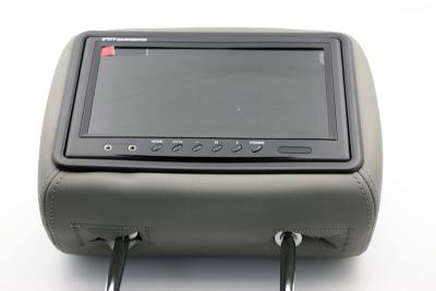 China Grey Color Car Headrest Monitor DVD Player 8W Power Consumption Built In USB Port for sale