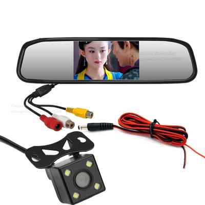 China Espejo de reserva de la cámara de visión del coche ancho del ángulo, cámara inalámbrica de la copia de seguridad del espejo retrovisor en venta