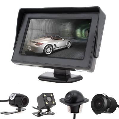 China Universal Car Rearview LCD Monitor 300cd/M2 High Brightness NTSC Signal Format for sale