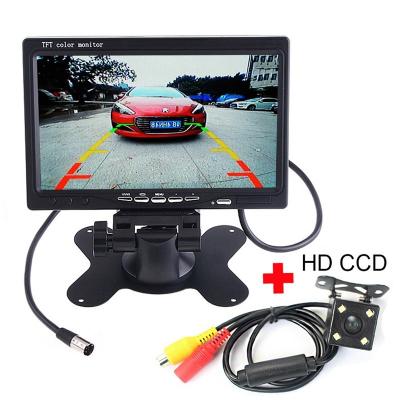 China Durable 7 Inch Rearview Mirror LCD Monitor , Backup Camera Monitor 300 / 1 Contrast for sale