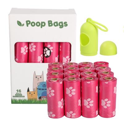 Китай Colorful Eco Friendly Waterproof Dag Poop Bag Compostable Corn Starch With Holder продается