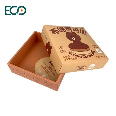 China Top And Bottom Cardboard Packaging Paper Box  Cake Pizza Sushi Food Paper Box for sale