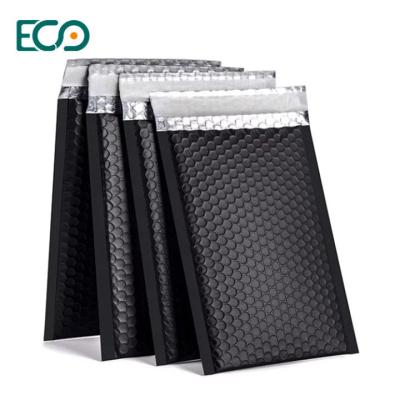 China Matte Black Eco Friendly Bubble Mailer Premium Aluminum Foil  Material for sale
