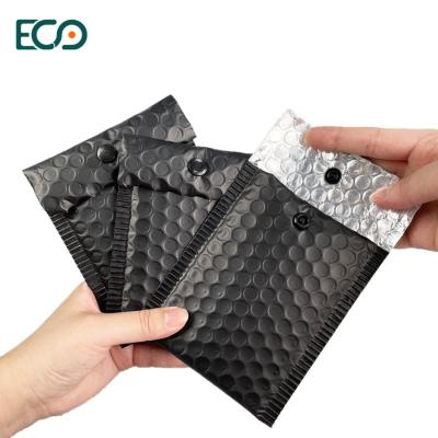 China Lightproof Ziplock Black Matte Eco Friendly Bubble Mailer Aluminum Foil Mini  For Shipping for sale
