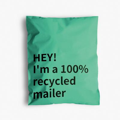 China Colorful Green Plastic Poly Eco Friendly Biodegradable Mailer Courier Shipping Bag For Clothing à venda