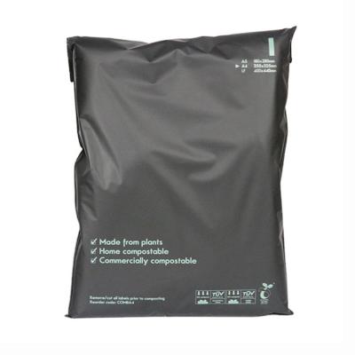 China Black Strong Self Seal Poly Mailing Bag Eco Friendly 100% Biodegradable Compostable for sale