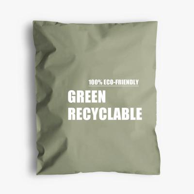 China Green Starch Compostable Biodegradable Clothing Mailing Bag For Shipping for sale