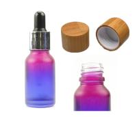 China 20ml Oil Frosted Cosmetic Dropper Bottles Empty glass skincare bottles for sale