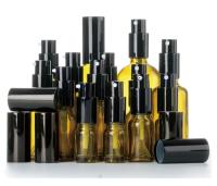China botella de 30ml Olive Green Glass Cosmetic Spray para el arte exquisito del Aromatherapy en venta