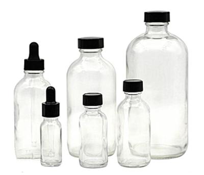 China MSDS Clear Amber Glass Cosmetic Oil Bottles For Essential Oil Description for sale