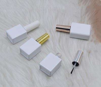 China Opal White Square Empty Bottle Nail Polish Containers 5ml 8ml 10ml 15ml for sale