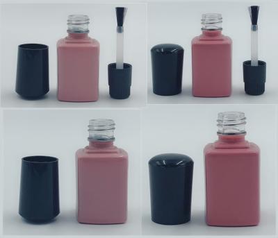 China Bulk Empty Glass Round Nail Polish Bottle With Cap 0.5 Customize Different Colors for sale