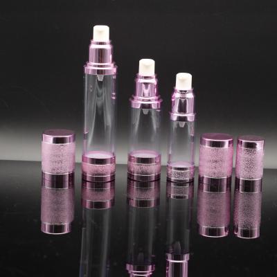China Matte Pink Airless Pump Cosmetic Packaging Containers 120ml 150ml for sale