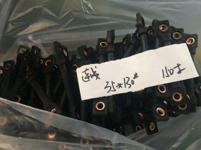 China Material de cobre de borracha LK-Cable-35 dos cabos da bateria do carrinho de golfe do comprimento 130mm do centro à venda