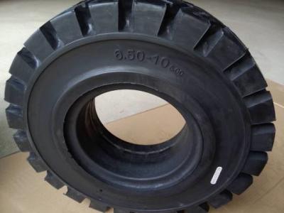 中国 LK301 Patten 6.50個の10個の固体フォークリフトのタイヤ、フォークリフトのための固体ゴム製タイヤ 販売のため