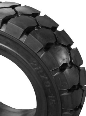 中国 高性能の固体フォークリフトは友好的な黒いタイヤ5.00-8 Ecoを疲れさせます 販売のため