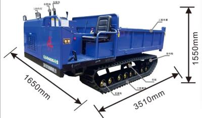 China Diesel Engine Type 5ton Crawler Transport Cargo Dumper For Oil Palm Plantation for sale