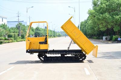 China 4 Tons Side Dumping Tracked Dumper Heavy Duty Material Transport Forestry Machinery for sale