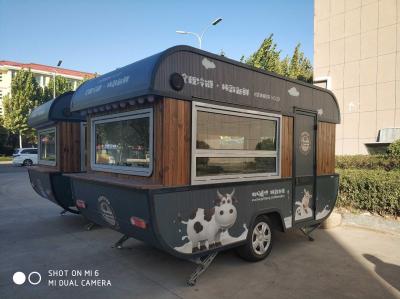 Chine Modern Mobile Food Cart Trailer Route en acier inoxydable Camion de type bateau à vendre