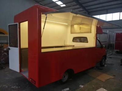 China Customized Mobile Kitchen Trailer Pizza Cake Breakfast Carriage Movable Food Cart for sale