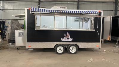 Cina Multifunzionale carrello mobile di alimentari in roulotte Hot Dog Sandwich Pizza Food Cart in vendita