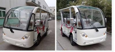 Китай Beautiful Design 10 - 14 Seater Electric Shuttle Bus Low Speed Electric Sightseeing Car продается