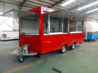China Hot Dog Donut Hamburger food trailer Ice Cream Juice Snack Vending Mobile Camp Catering for sale