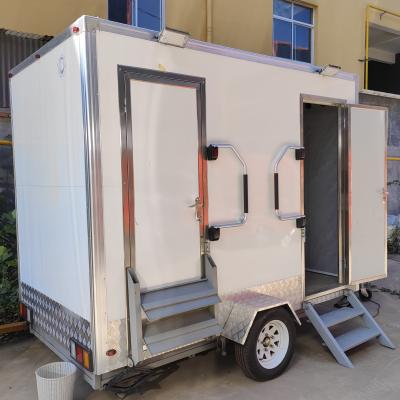 China Outdoor Public Luxury Restroom Trailer Bathroom Portable Potty Mobile Toilets for sale