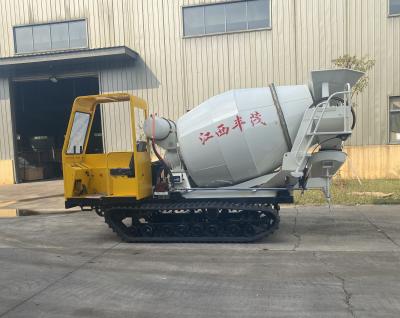 China Self Propelled Hydraulic Tipping 1-5 Tons Maximum Loading Concrete Mixer GF5000b Crawler Carrier for sale