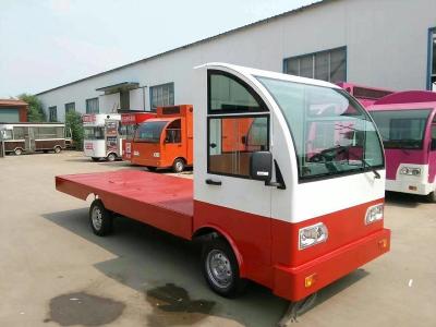 China Battery Operated Platform Truck 3Ton Loading Capacity With Guardrail for sale