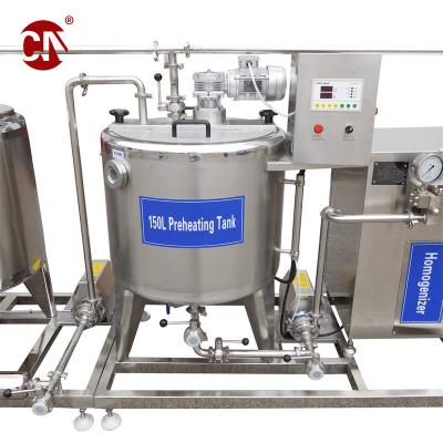 China Instalação no estrangeiro Máquina homogeneizadora de leite pequeno para pasteurização e fabricação de iogurte à venda
