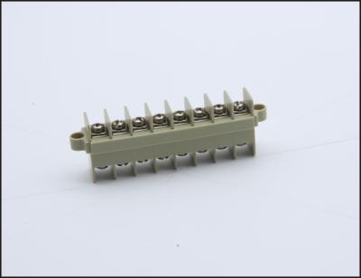 China Bronze do conector do terminal de parafuso UL94-V0/PA66/cobre/aço 25A/passo M3 de 600V 10.00mm à venda