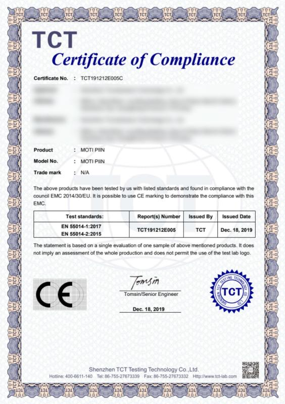 TCT Certificate of Compliance - Hunan Shengxiao Chemical Co. Ltd