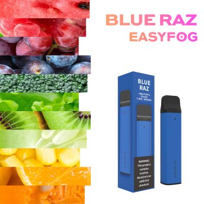 China Blue Razz Nicotine Free Disposable Vape 900 - 1000 Puffs 850mAh Battery for sale