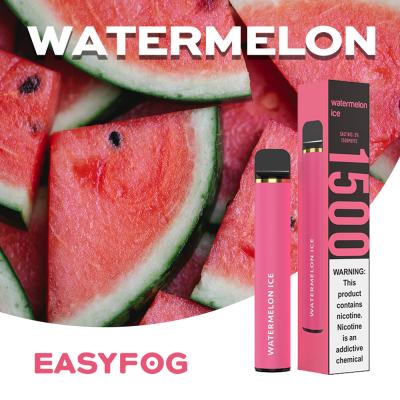China Disposable Watermelon Disposable Vape Pod Device 1500 Puffs 1200mAh for sale