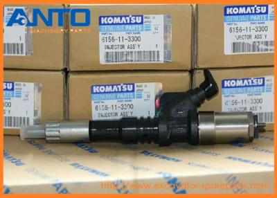China 6156-11-3300 6156113300 Komatsu PC400-7 Excavator SA6D125-3 Engine Fuel Injector for sale