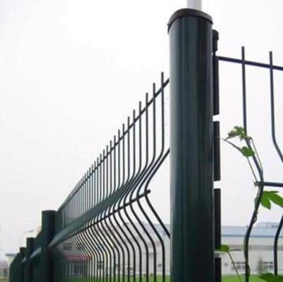 China Welded Wire Mesh Security Curved Metal Fence Pvc Powder Coated 3D Fence Panel Curved Security Fencing for sale