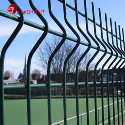 China 12 Gauge 3D Galvanized Welded Wire Mesh Fence Panel 2m 2.5m 2.9m Curved Security Fence for sale