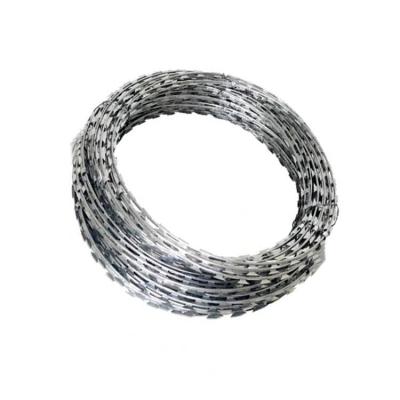 China Factory Direct Sales Security Protection Barbed Wire Mesh High Tensile Razor Barbed Wire Mesh for sale