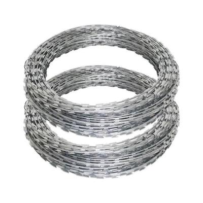 China Hot Sale Hot Dipped Galvanized Concertina Razor Barbed Wire Mesh High Strength Barbed Iron Wire Mesh for sale